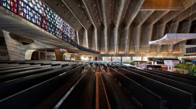 Pin #7 : “The absolute crown jewel in Minnesota's
architectural heritage is Marcel Breuer's St John's Abbey and University Church
in Collegeville, Minn. A huge sail-like bell tower fronts this massive building
of swooping swathes of shuttered concrete. While the church is largely
untouched, many of the modernist furniture and fittings are gone. But for a
Brutalist geek like myself, Breuer's vast church in the middle of rural
Minnesota is the Lost Ark, Holy Grail and Temple of Doom rolled into one. Plus,
for people who like illuminated manuscripts (that would be me), the college
houses The Hill Museum & Manuscript Library, the world's largest
collection of manuscript images from Europe, Ethiopia, the Middle East and
India. That’s 125,000 manuscripts preserved on microfilm and in digital format,
all in the middle of a field! How cool is that?!” – Ben Heywood
Normal
0
false
false
false
EN-US
JA
X-NONE
/* Style Definitions */
table.MsoNormalTable
{mso-style-name:"Table Normal";
mso-tstyle-rowband-size:0;
mso-tstyle-colband-size:0;
mso-style-noshow:yes;
mso-style-priority:99;
mso-style-parent:"";
mso-padding-alt:0in 5.4pt 0in 5.4pt;
mso-para-margin:0in;
mso-para-margin-bottom:.0001pt;
mso-pagination:widow-orphan;
font-size:12.0pt;
font-family:Cambria;
mso-ascii-font-family:Cambria;
mso-ascii-theme-font:minor-latin;
mso-hansi-font-family:Cambria;
mso-hansi-theme-font:minor-latin;}