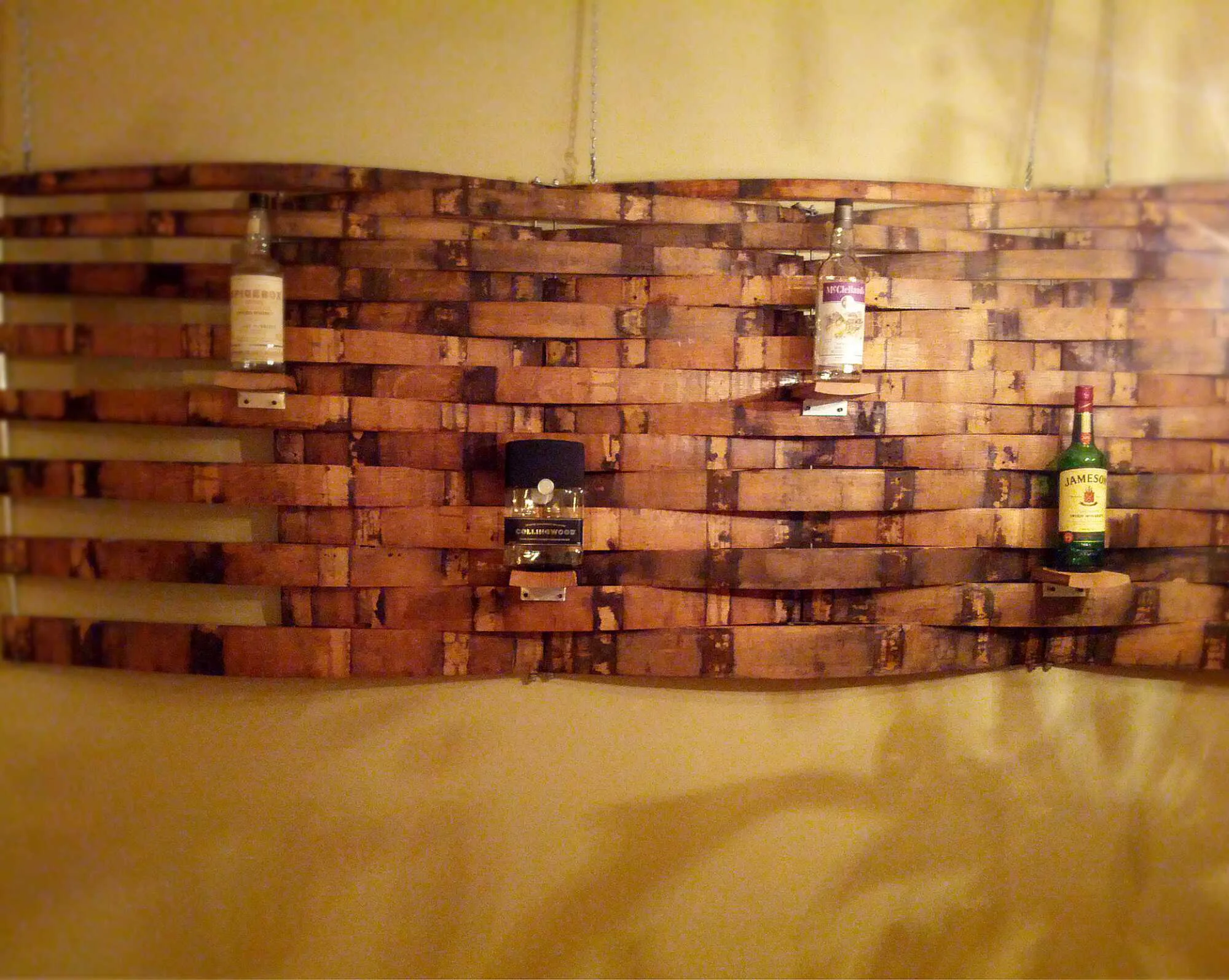whiskey liquor wine barrel cabinet
