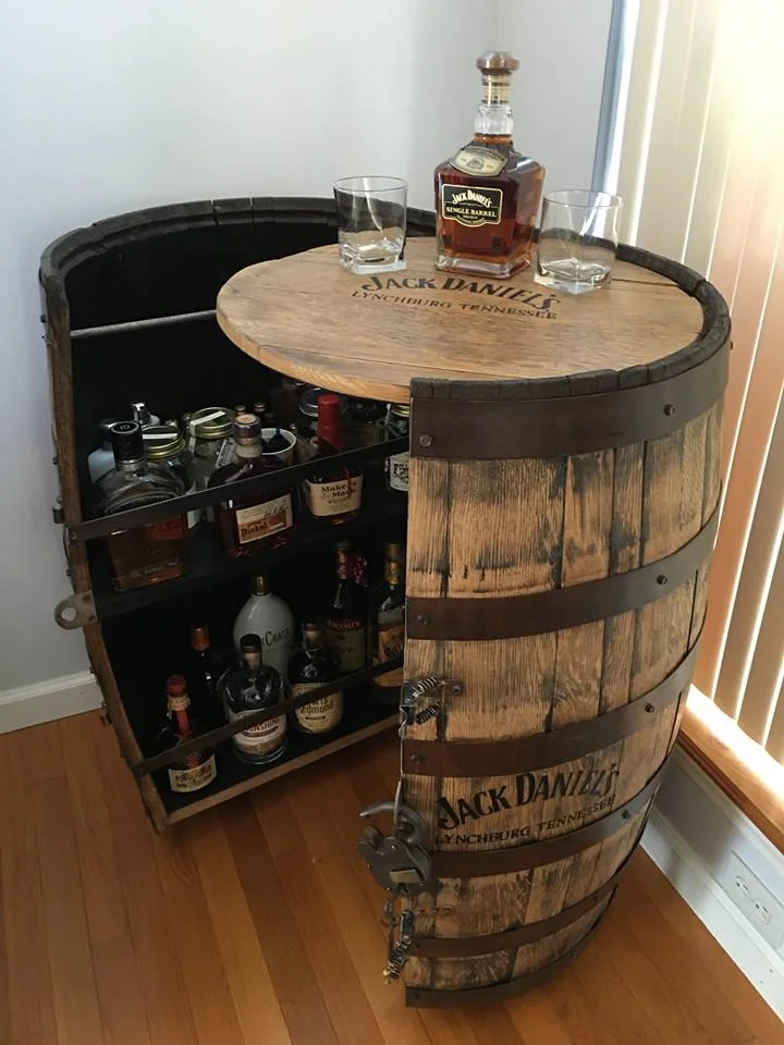 Diy Whiskey Barrel Bar