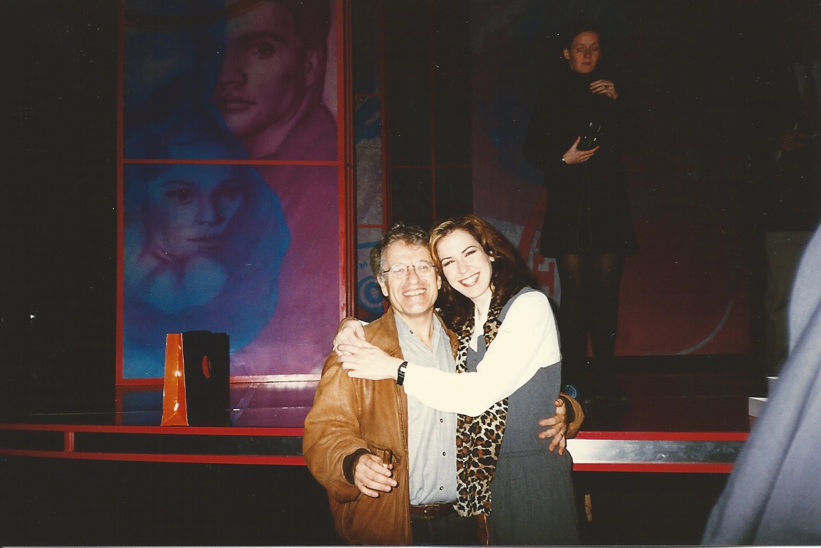 With director, Jerry Zaks at "Smokey Joe's Cafe" in London