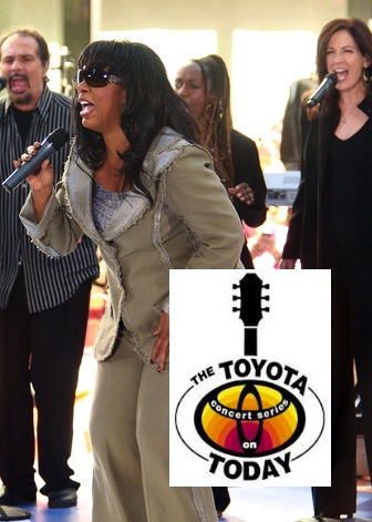 Singing backup for Donna Summer on the "Today" Show.