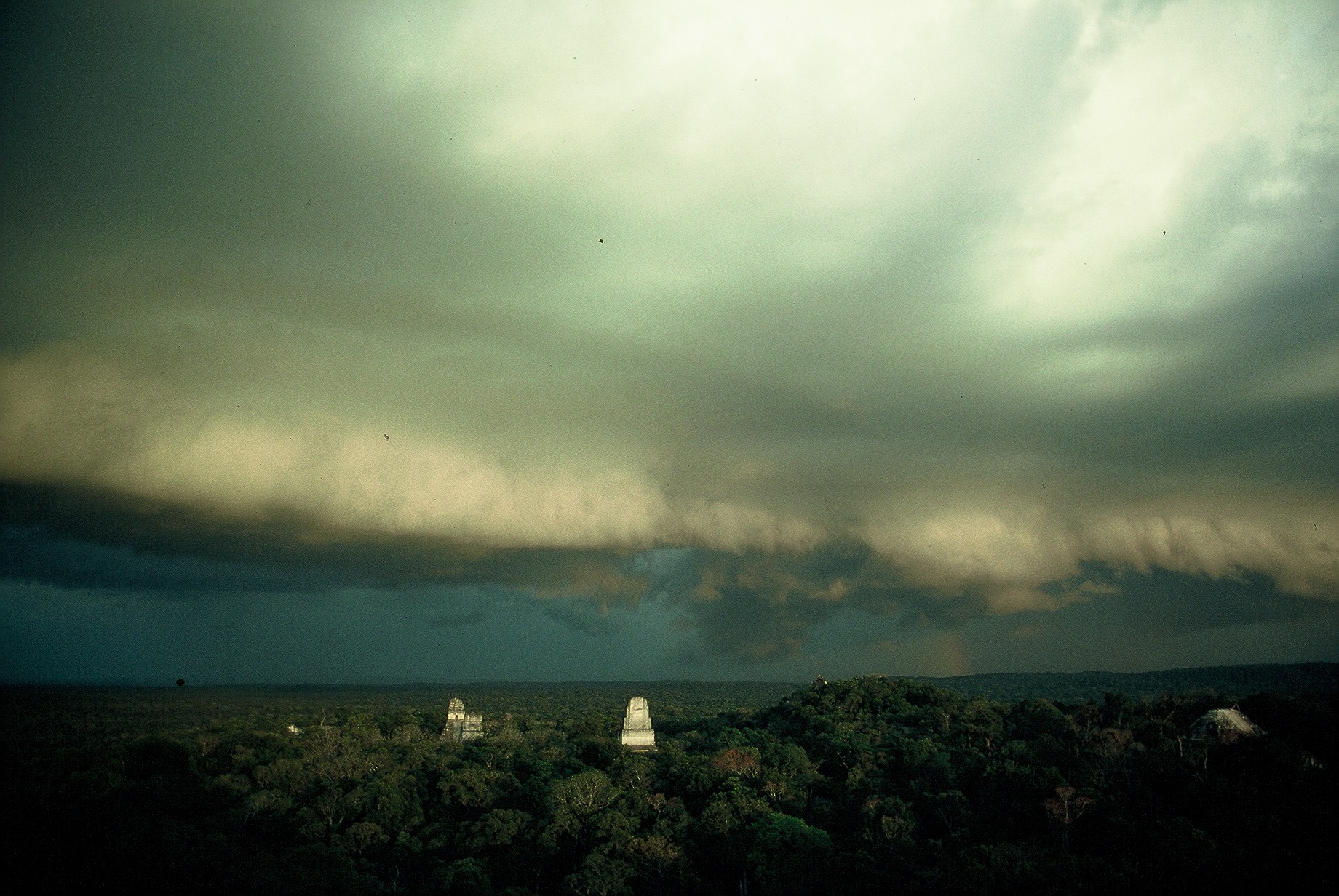 I took this as the sun was setting behind me, from the top of the Jaguar Temple.