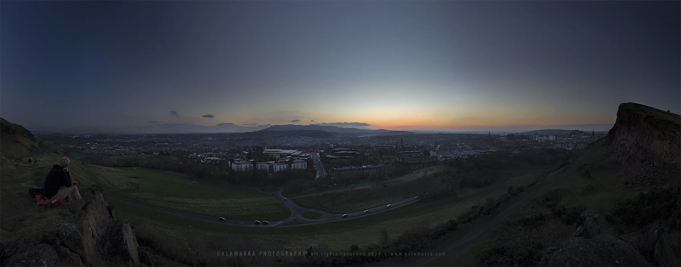 Gazing Edinburgh at Crags