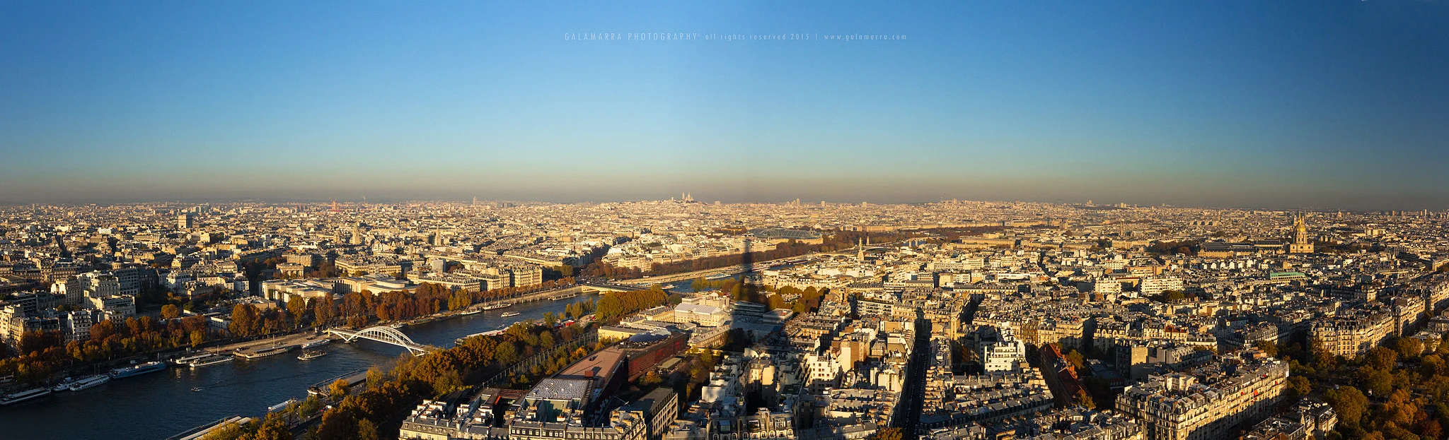 Paris IX - Eiffel Tower pano at sunset