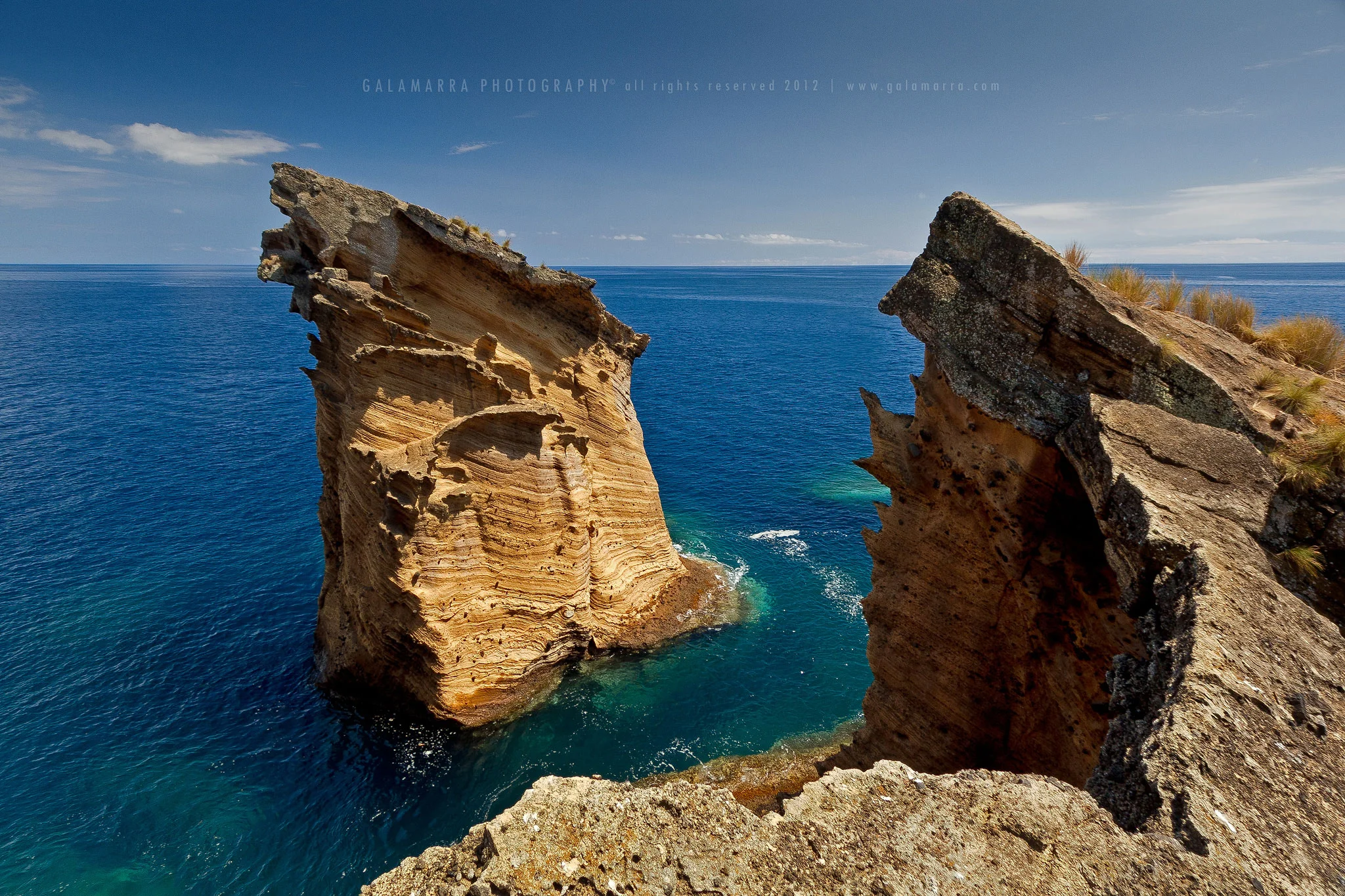 Behind the green: the rock