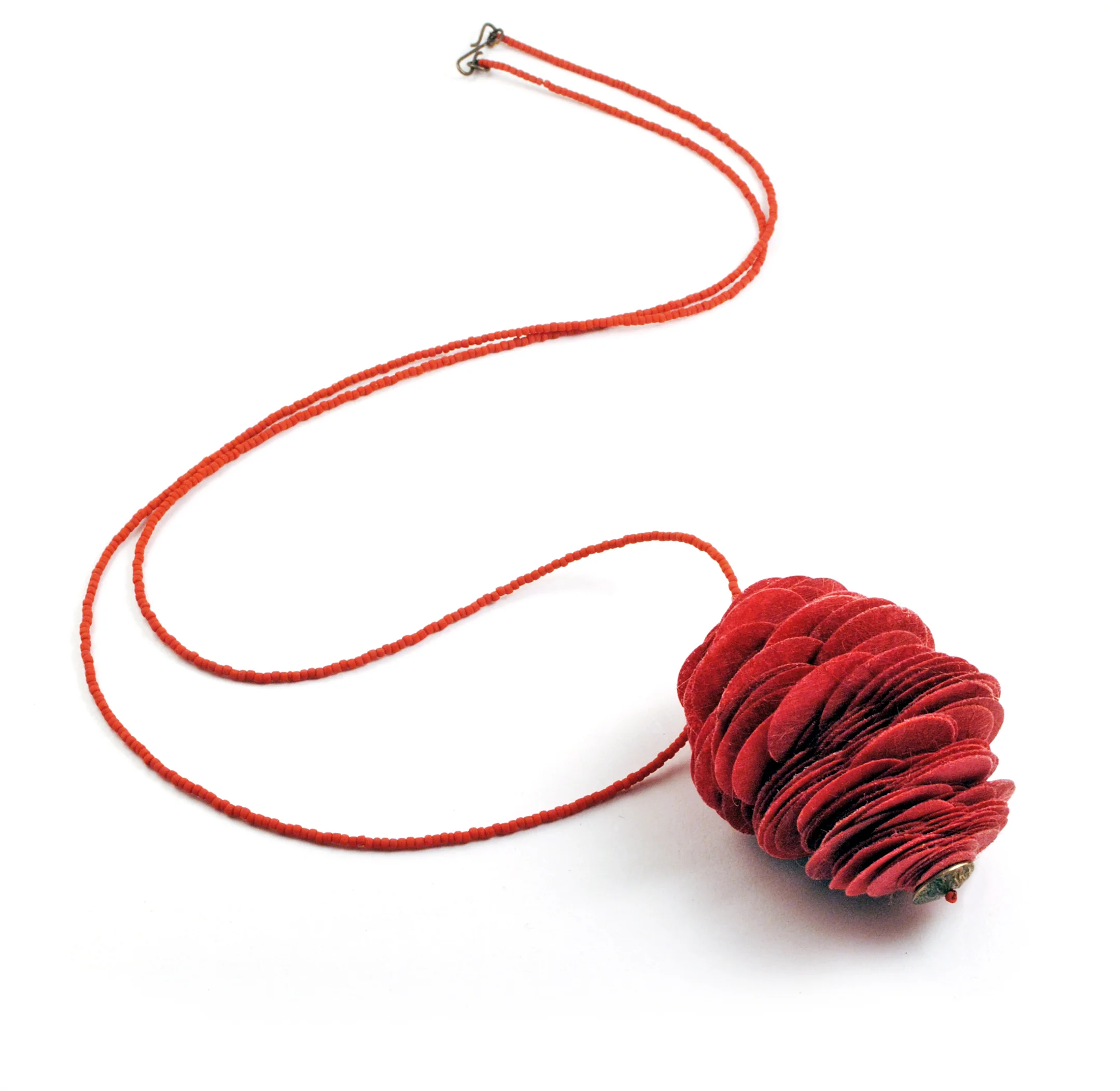 Strobilus Pendant - red
