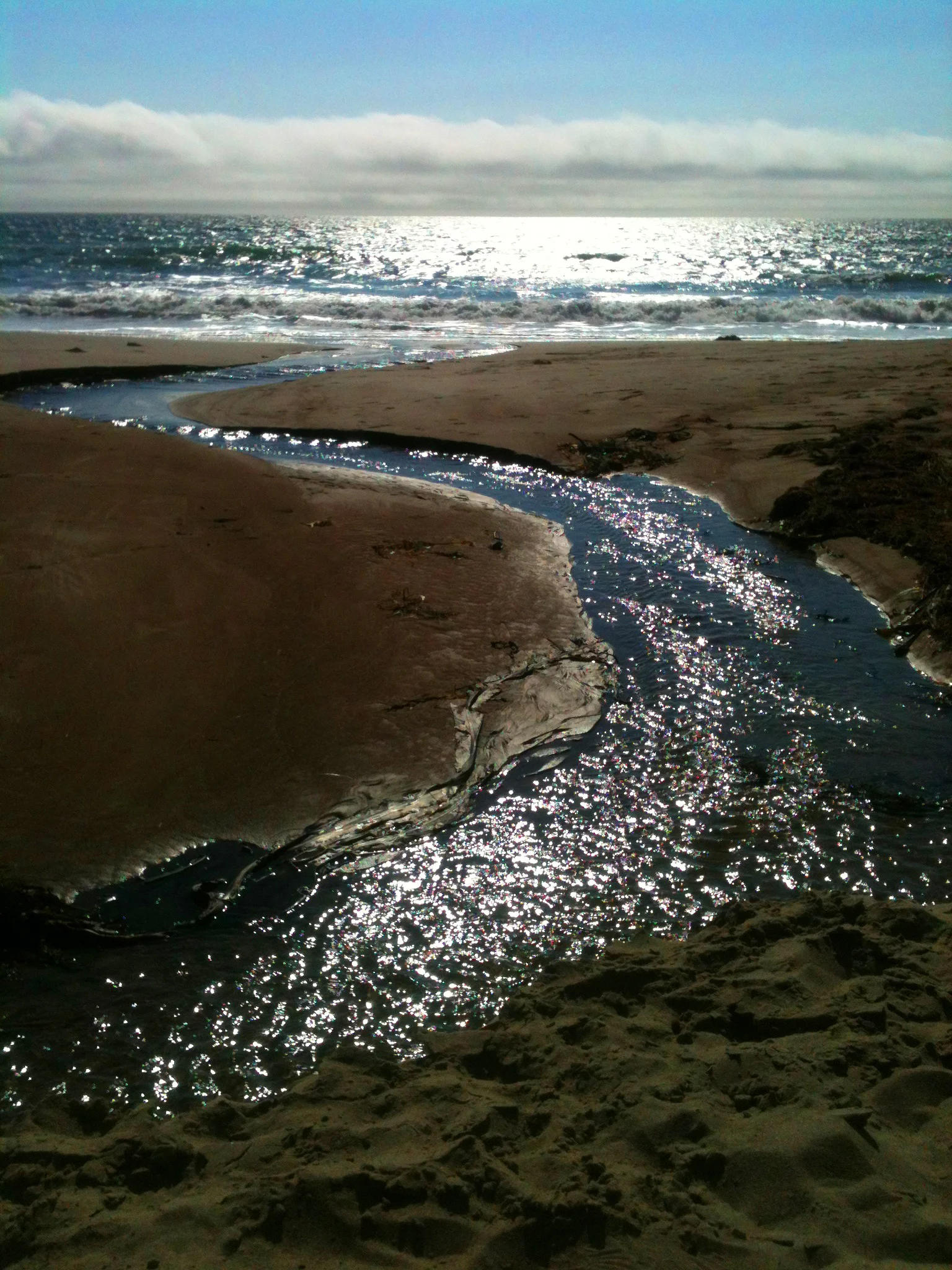 Waterfall to the sea