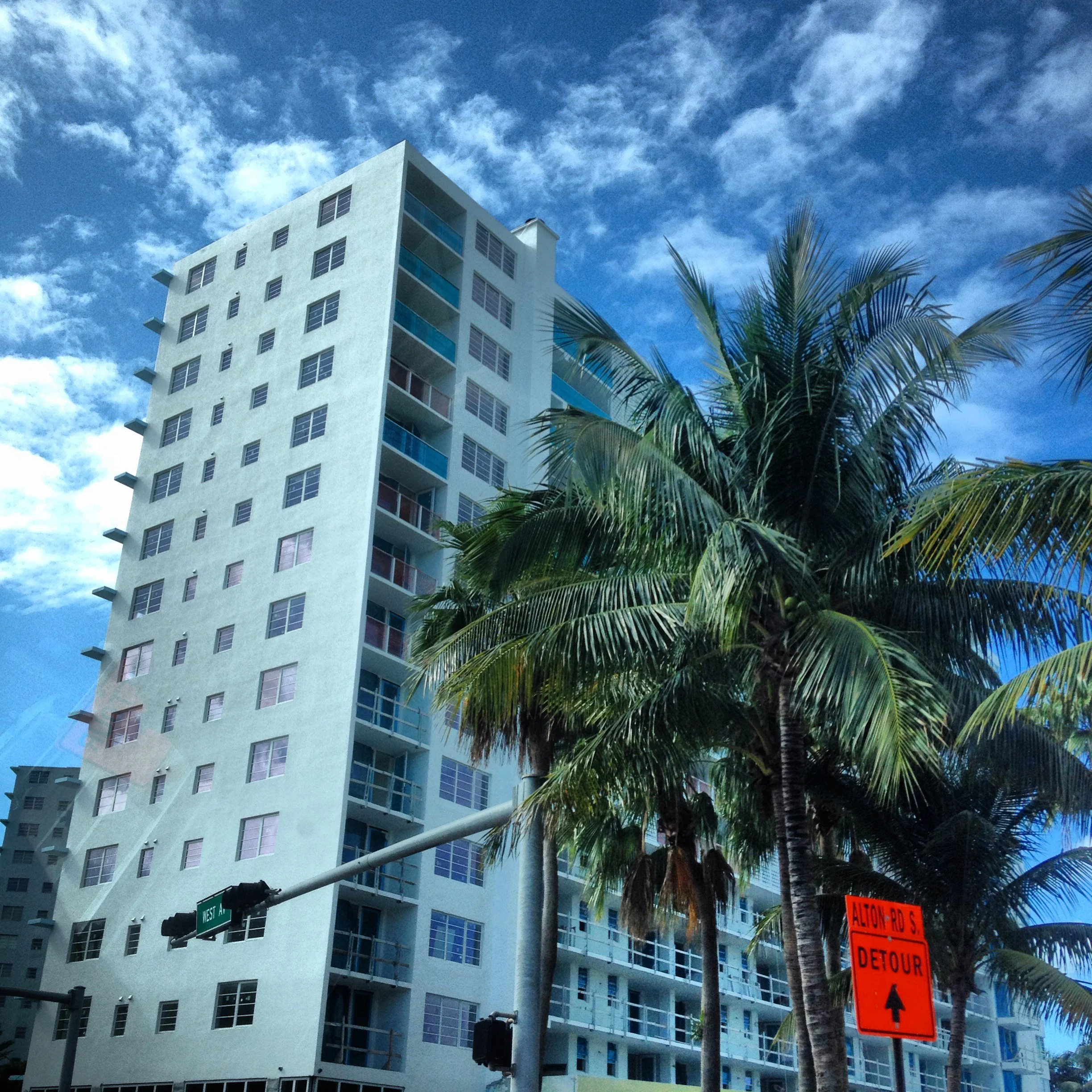 'So Miami', a recurring phrase amongst us on this trip as we gazed at white buildings, blue skies and palm trees.