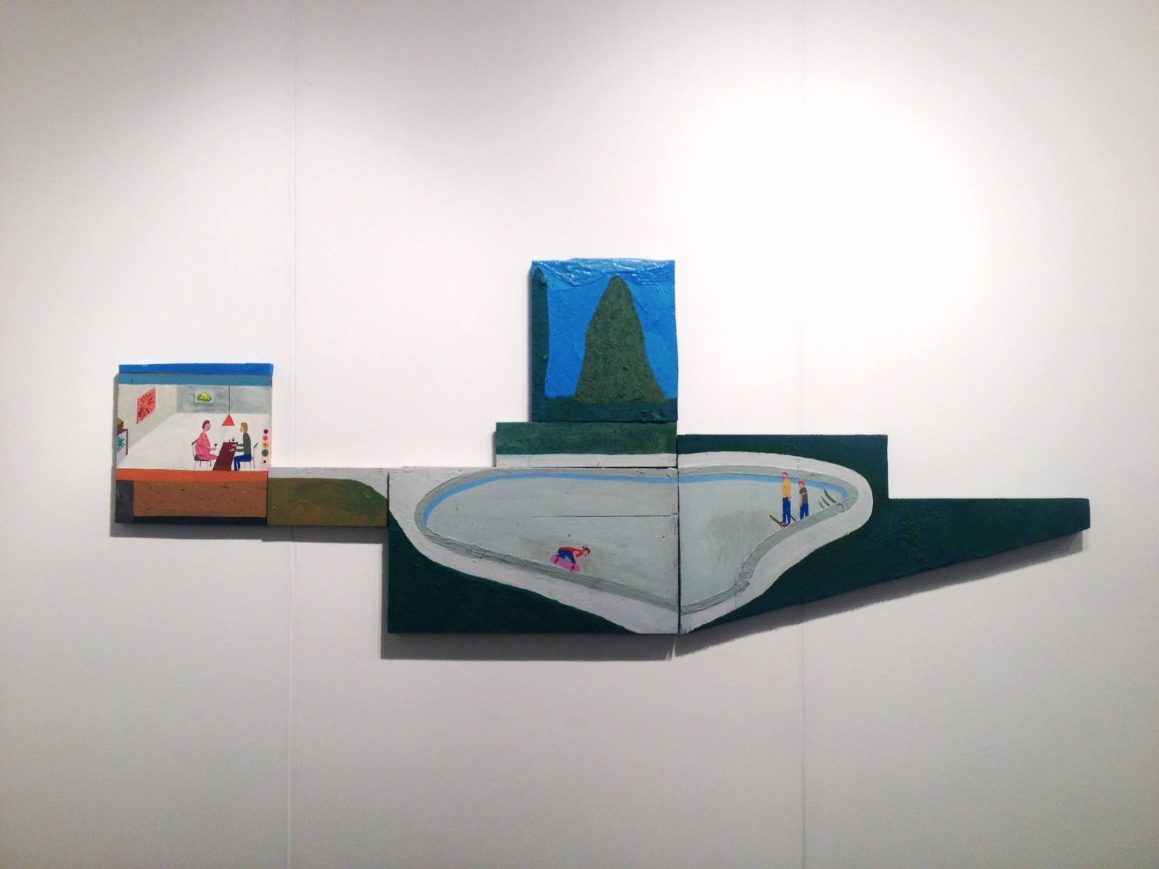 Chris Johanson at the Silicon Valley Contemporary art fair. He was born in San Jose.