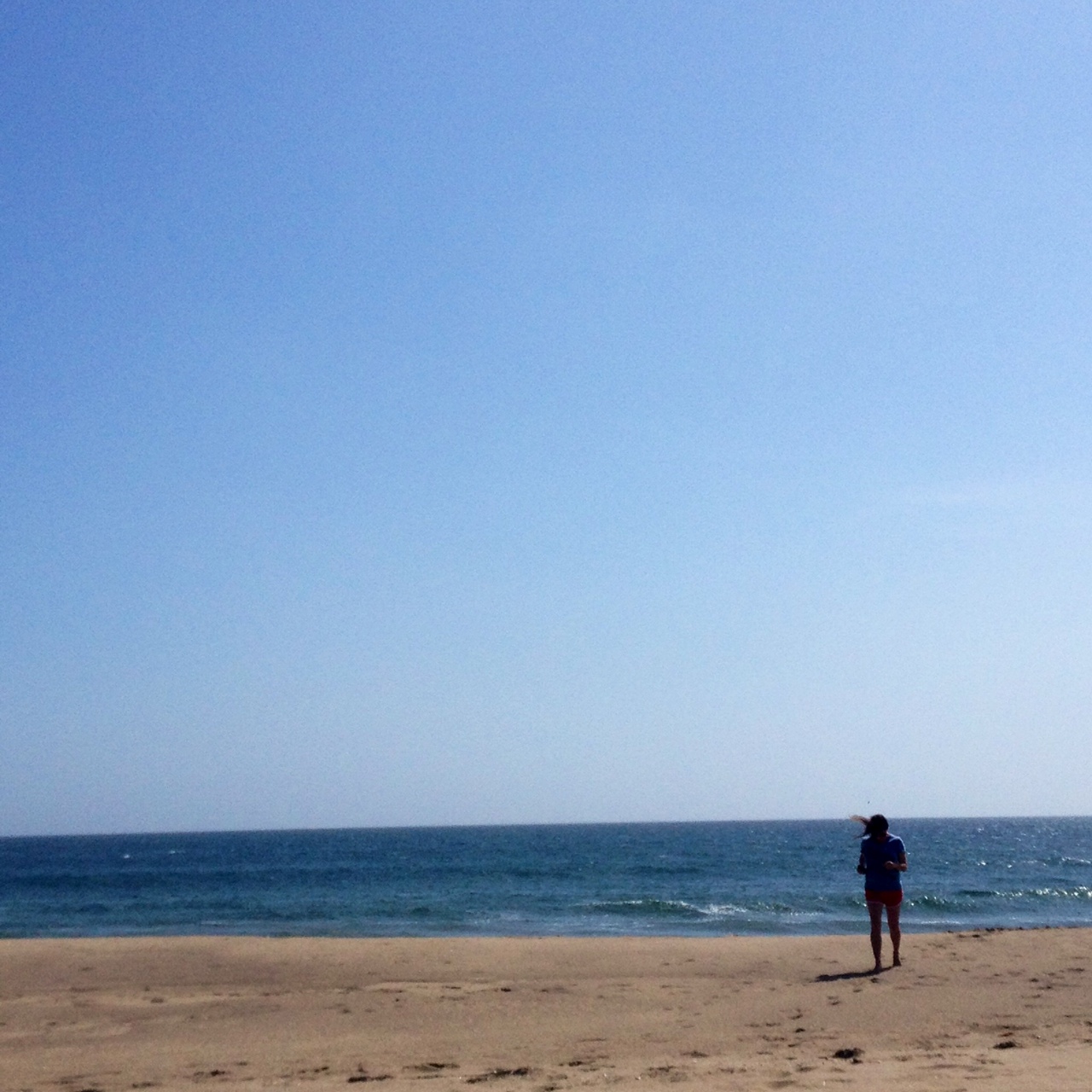 Kelli on the beach