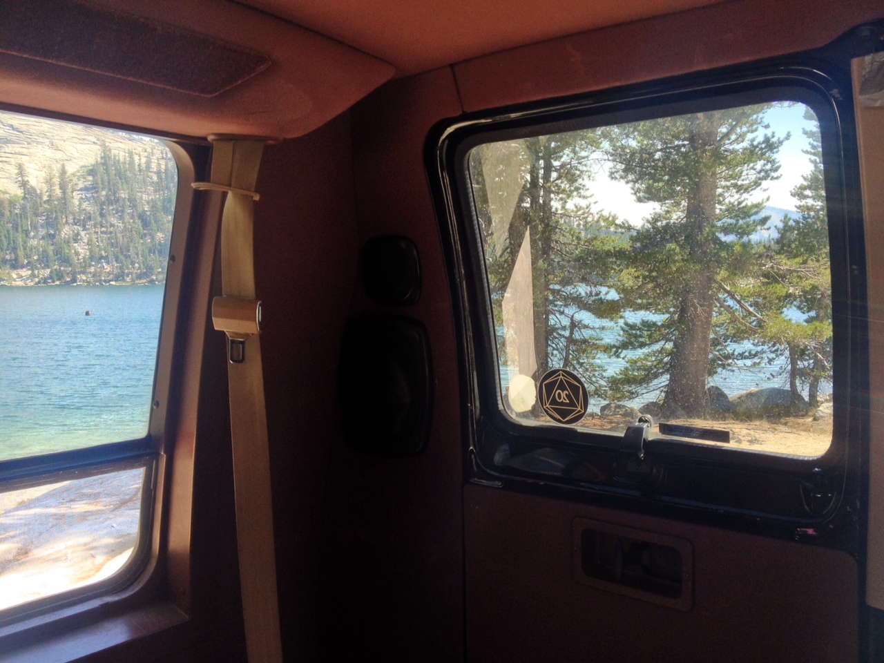 I had to go back to the van to grab something and caught this view.