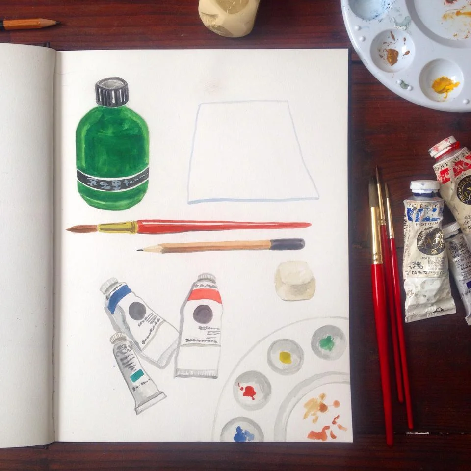 Art supplies for my art residency