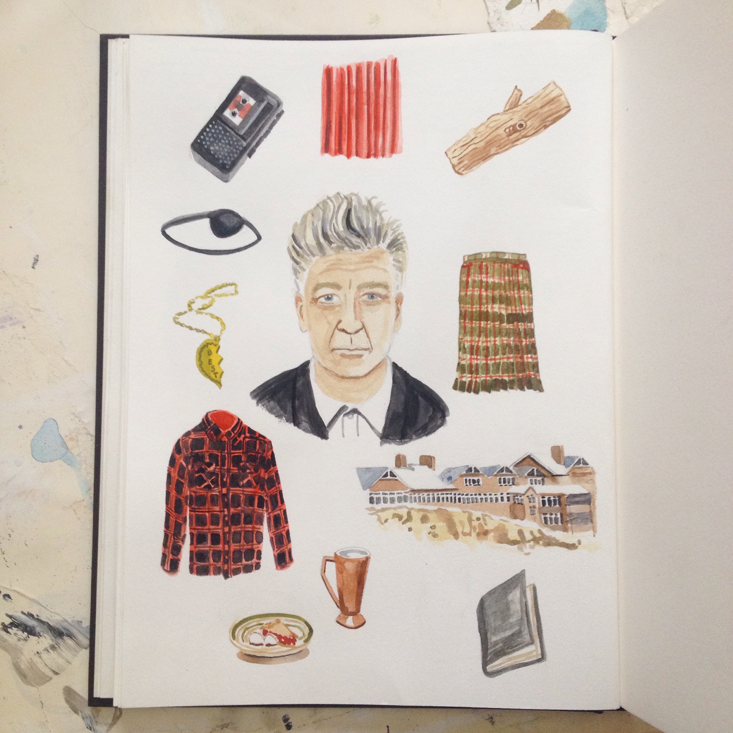 David Lynch and imagery of Twin Peaks.