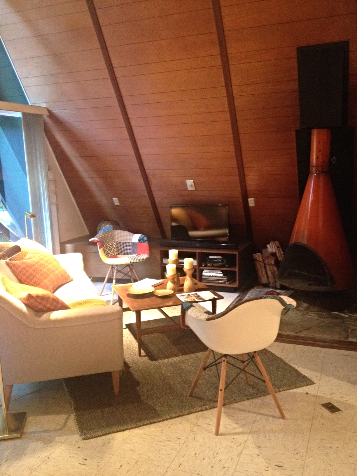 The mid-century modern living room