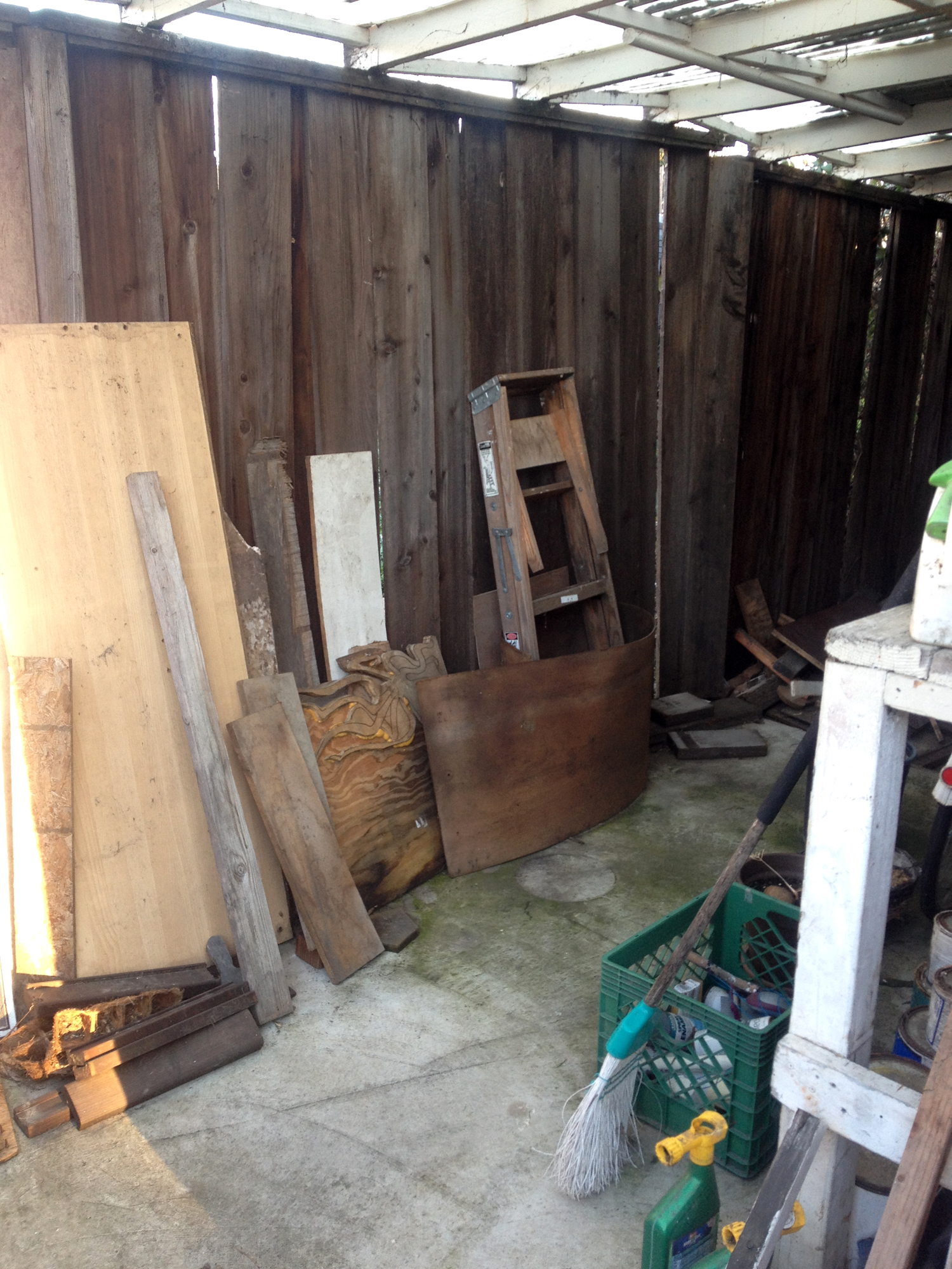 See this wood? I already cleared it out!
