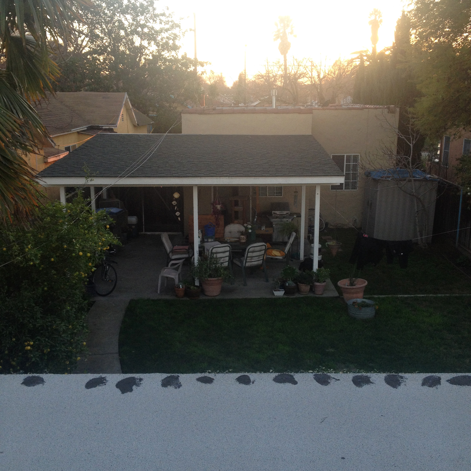 I feel like we should build a little balcony up here so we can watch the sunset. 