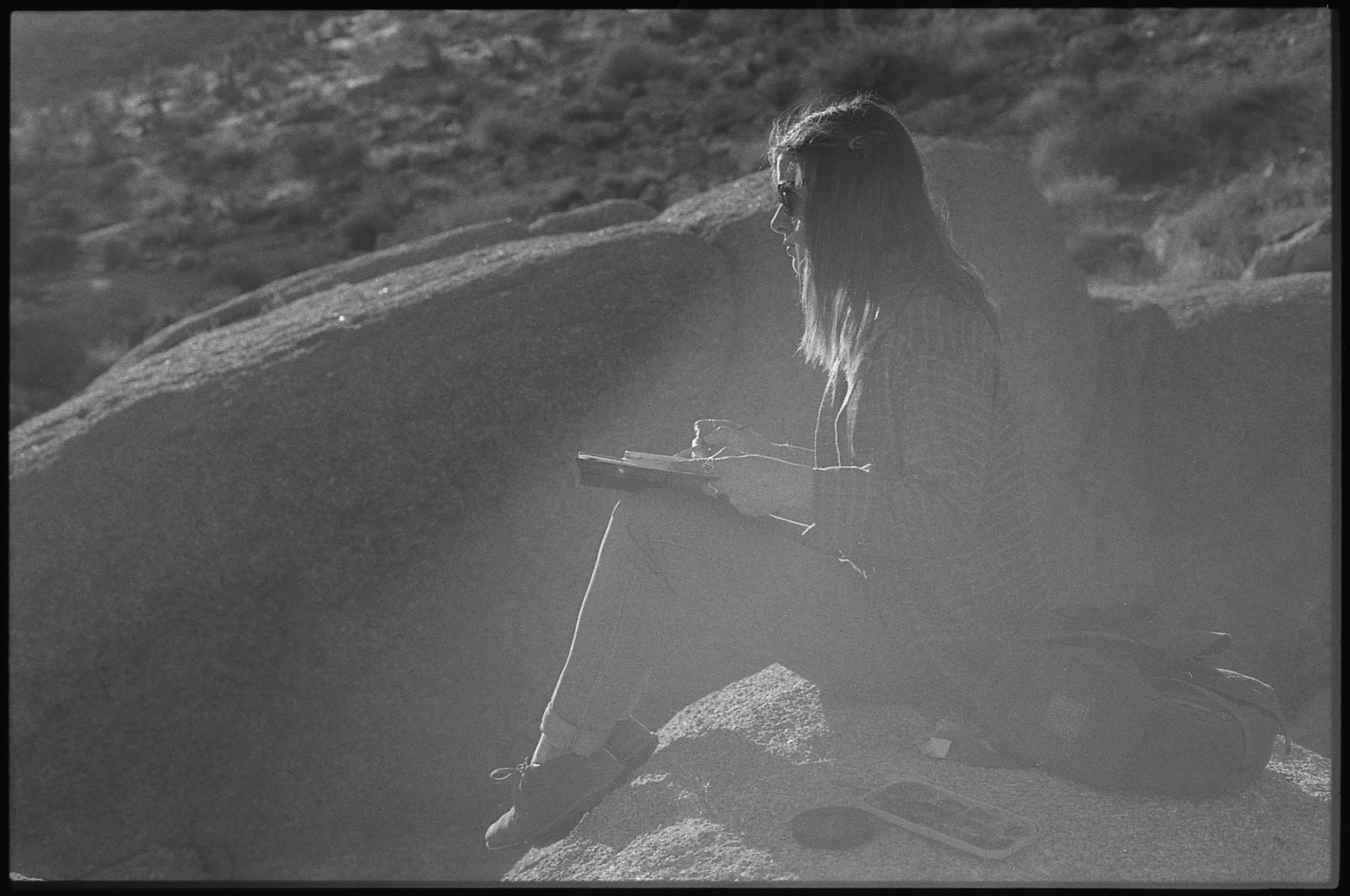 Painting in Joshua Tree National Park