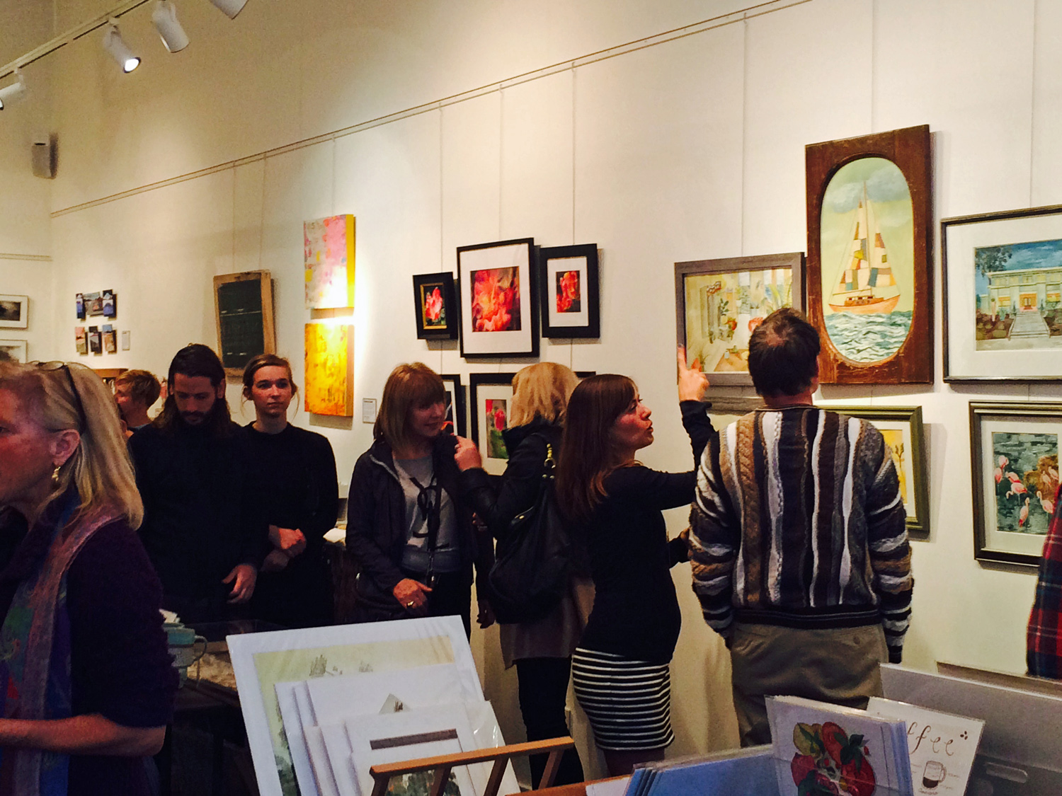 Talking with an art fan