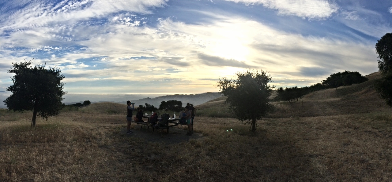 Breakfast before heading out. Photo by Bryan Lopez .