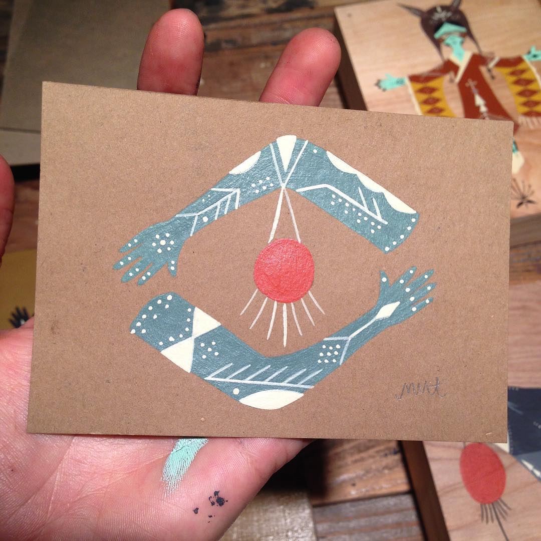 One of her smaller pieces that sold at the show