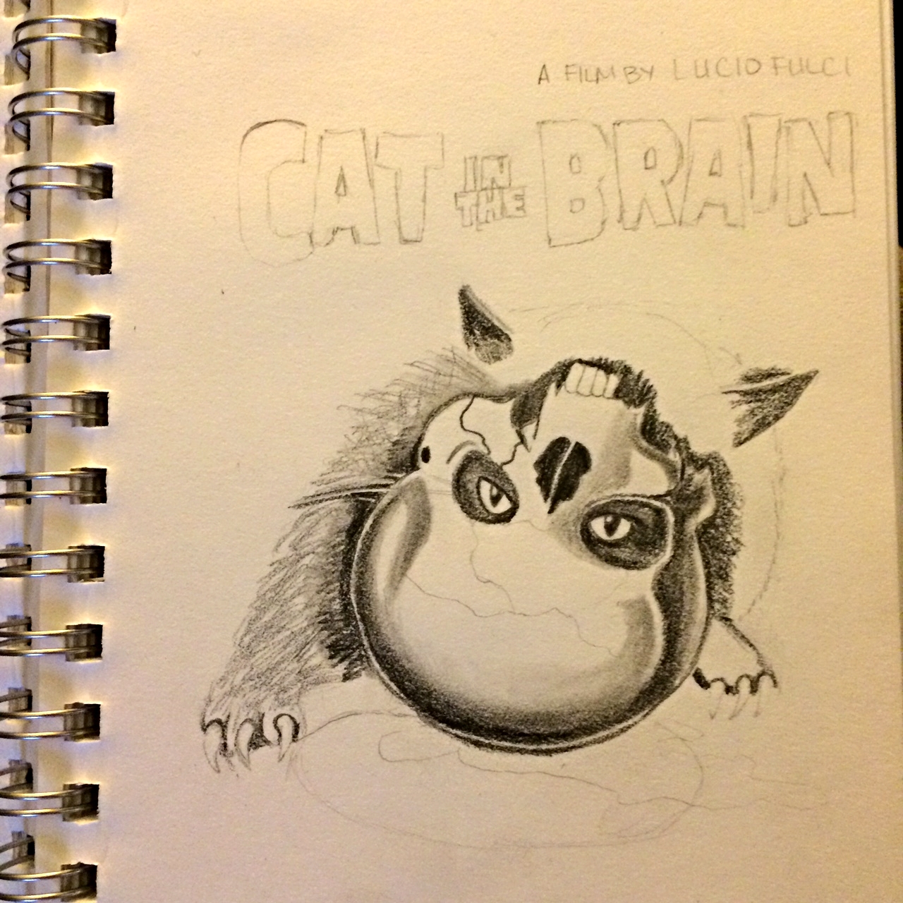 Claudine 's amazing horror poster sketch