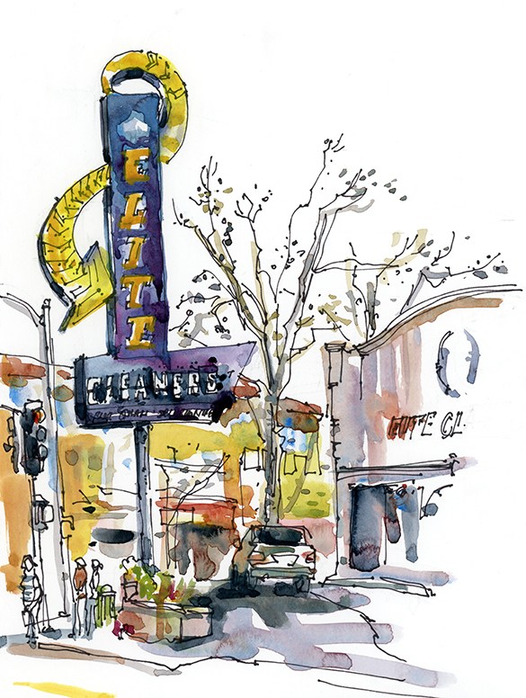 Don't go thinking I sketched this! Suhita Shirodkar , urban sketcher extraordinaire did