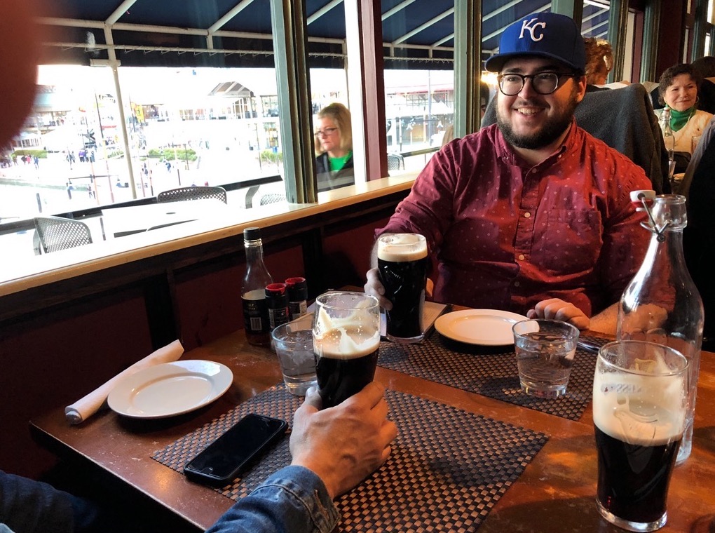  We enjoyed St. Patrick's Day at a pub in Baltimore's Inner Harbor. Ain't nothing like a Guinness! 