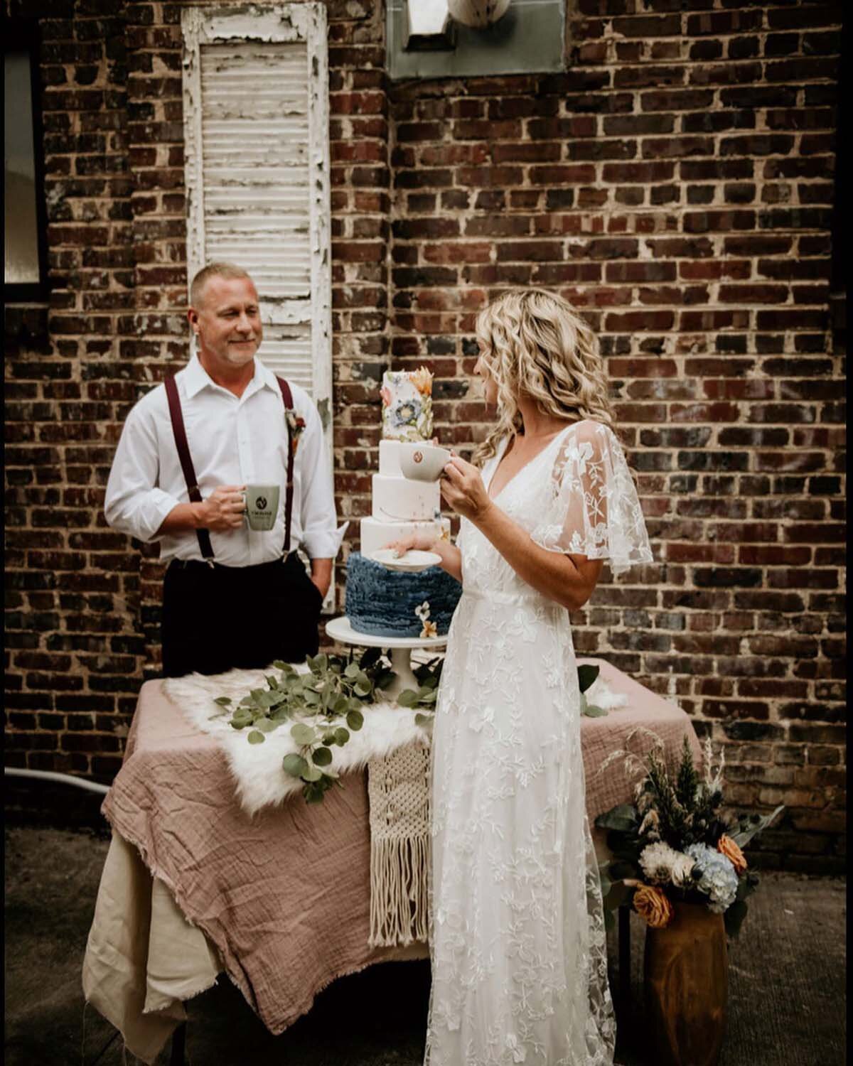 A patio wedding.