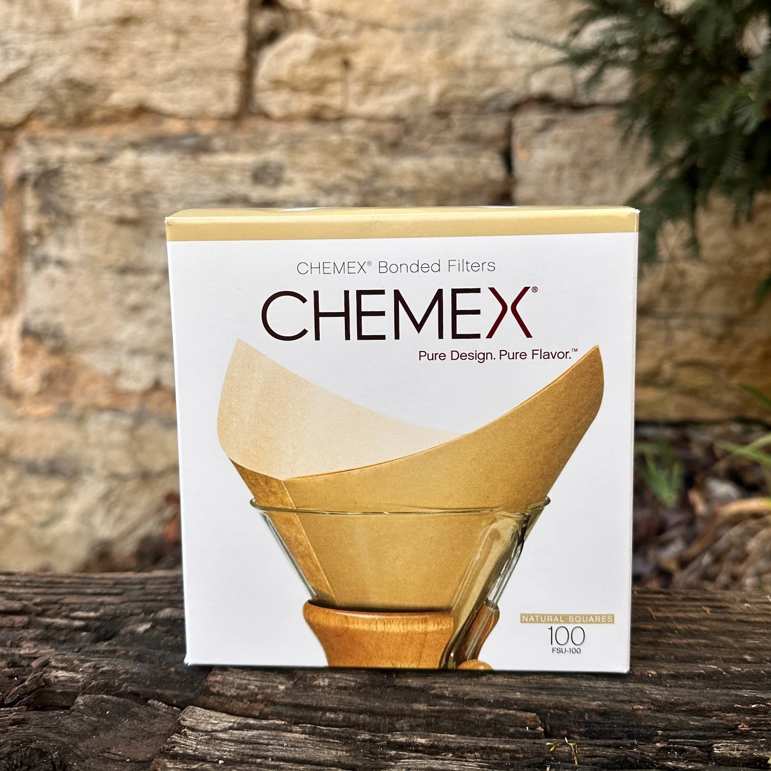 CHEMEX® Bonded Filters Prefolded squares (Natural) — Vienna Coffee