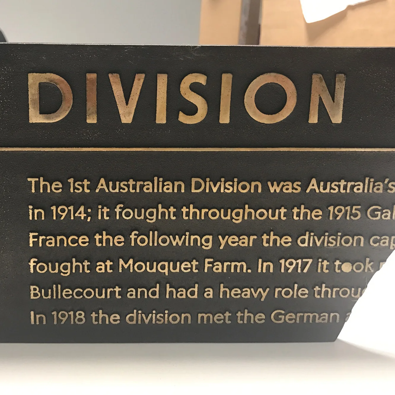 Bronze Signage
