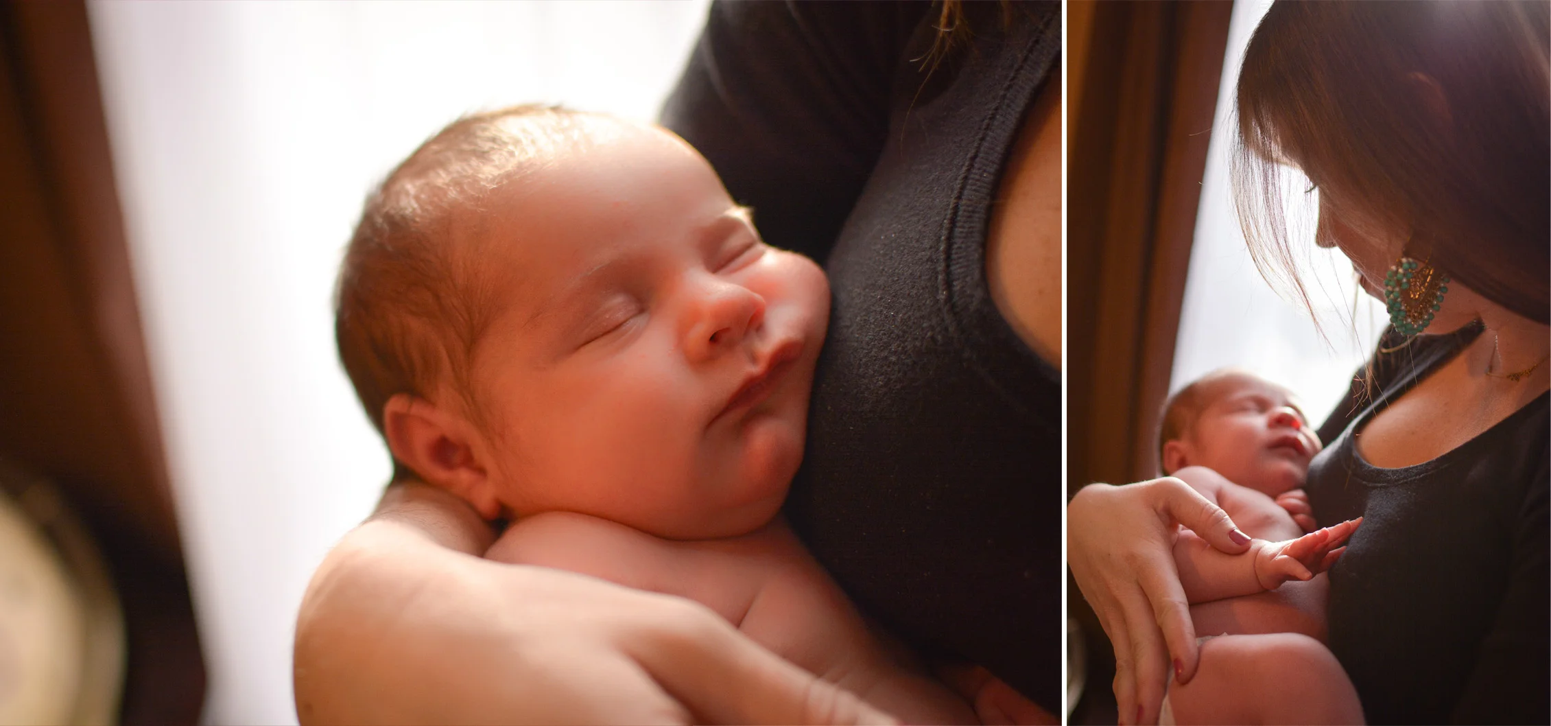 Mommy and Owen. :) They had a beautiful window in their master bedroom that let in such gorgeous light. 
