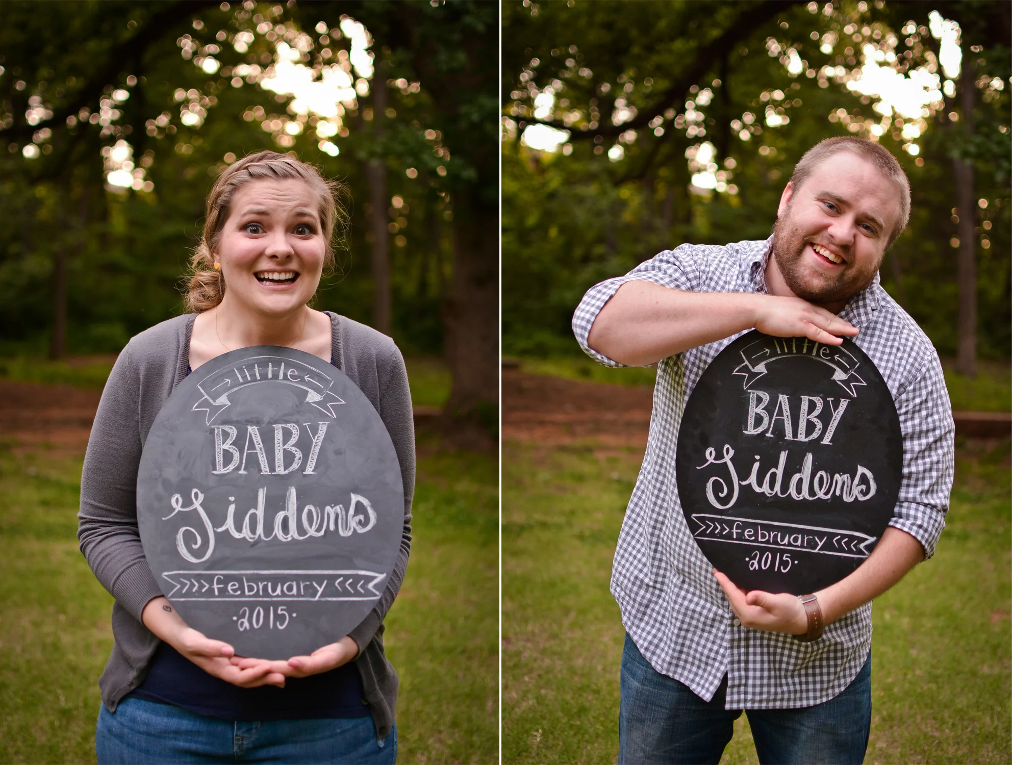 This was when I asked them to make their "excited to be parents" faces. ;)