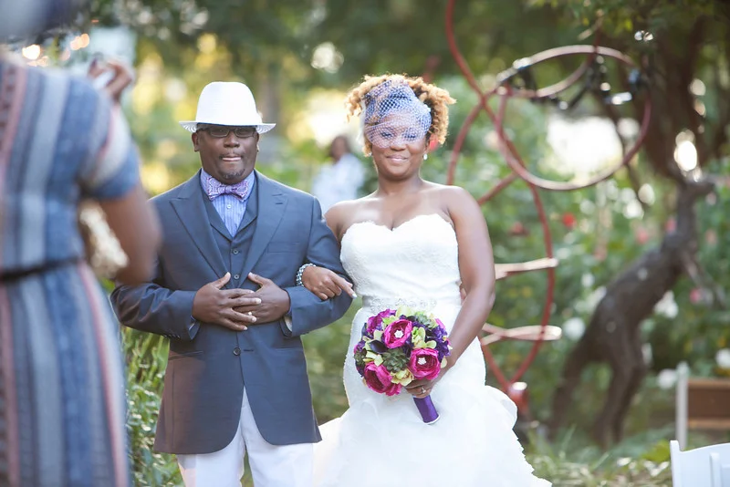 One of my favorite pictures captured by Cynthia. The bride going to meet her groom.