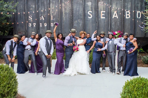 Interesting fact-every single bridesmaid and groomsman were from out of town. Mainly from Jersey and New York. As you can see, they were a fun group!