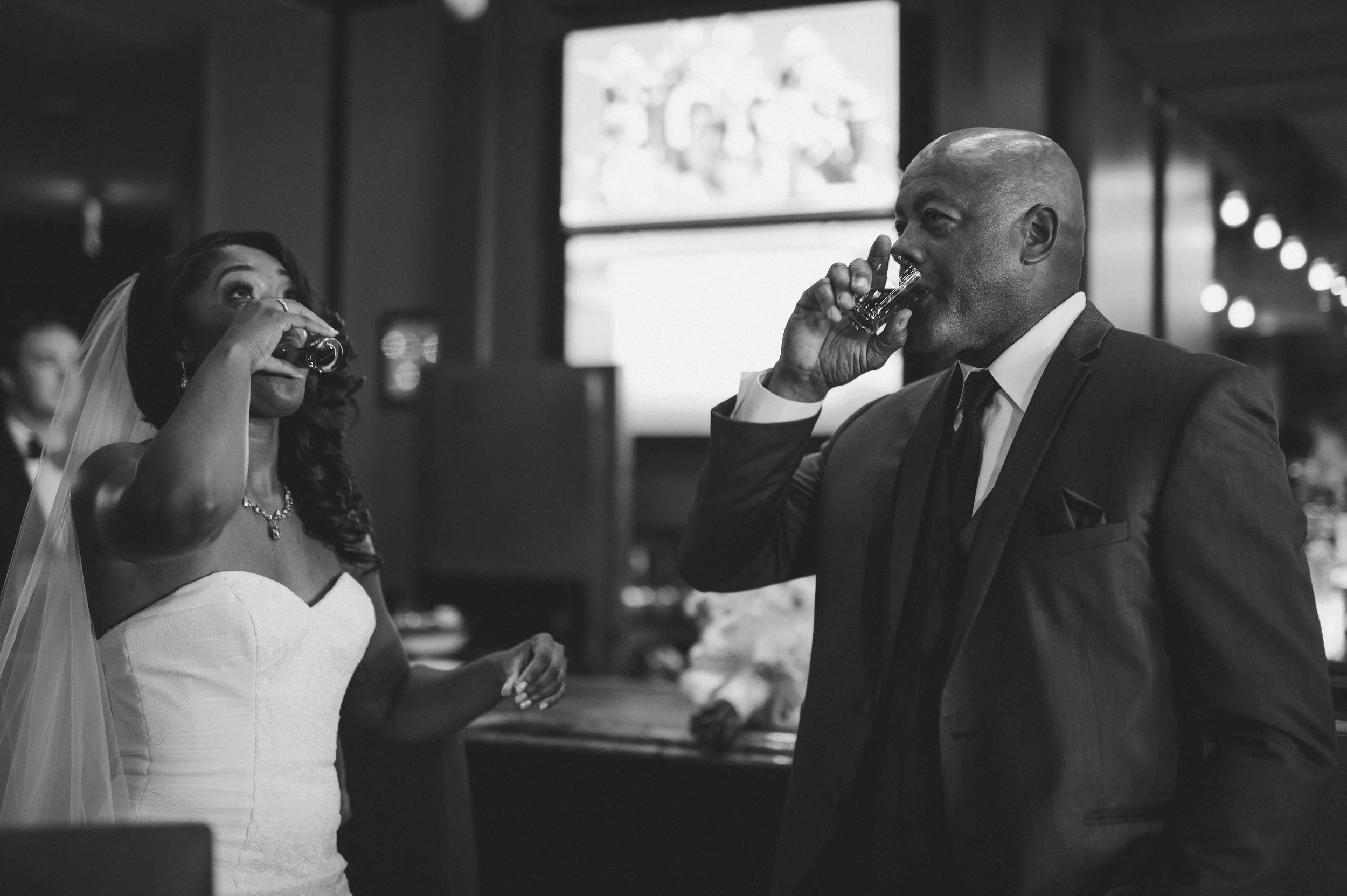 When talking to Imani about the storm that came out of nowhere, she responded, "That was just God answering my prayers. I told Him last night I didn't want the sun to be too bright so I could look into Chris' eyes…." Well, He answered her prayers and the ceremony proceeded as planned.