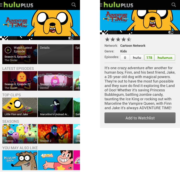 Show details on a separate page