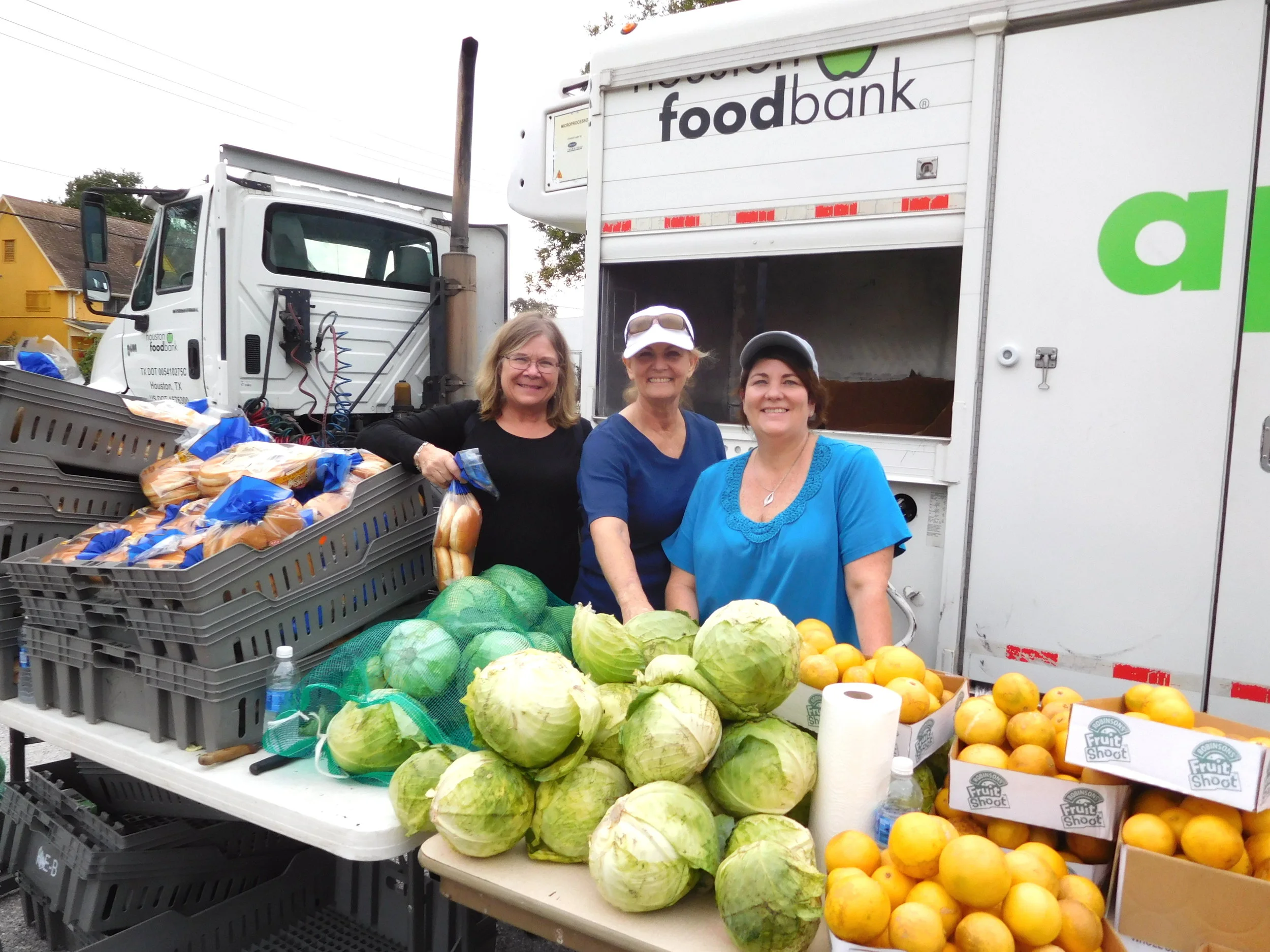 Members of St. Timothy Lutheran Church collect food donations for LINC's communities.