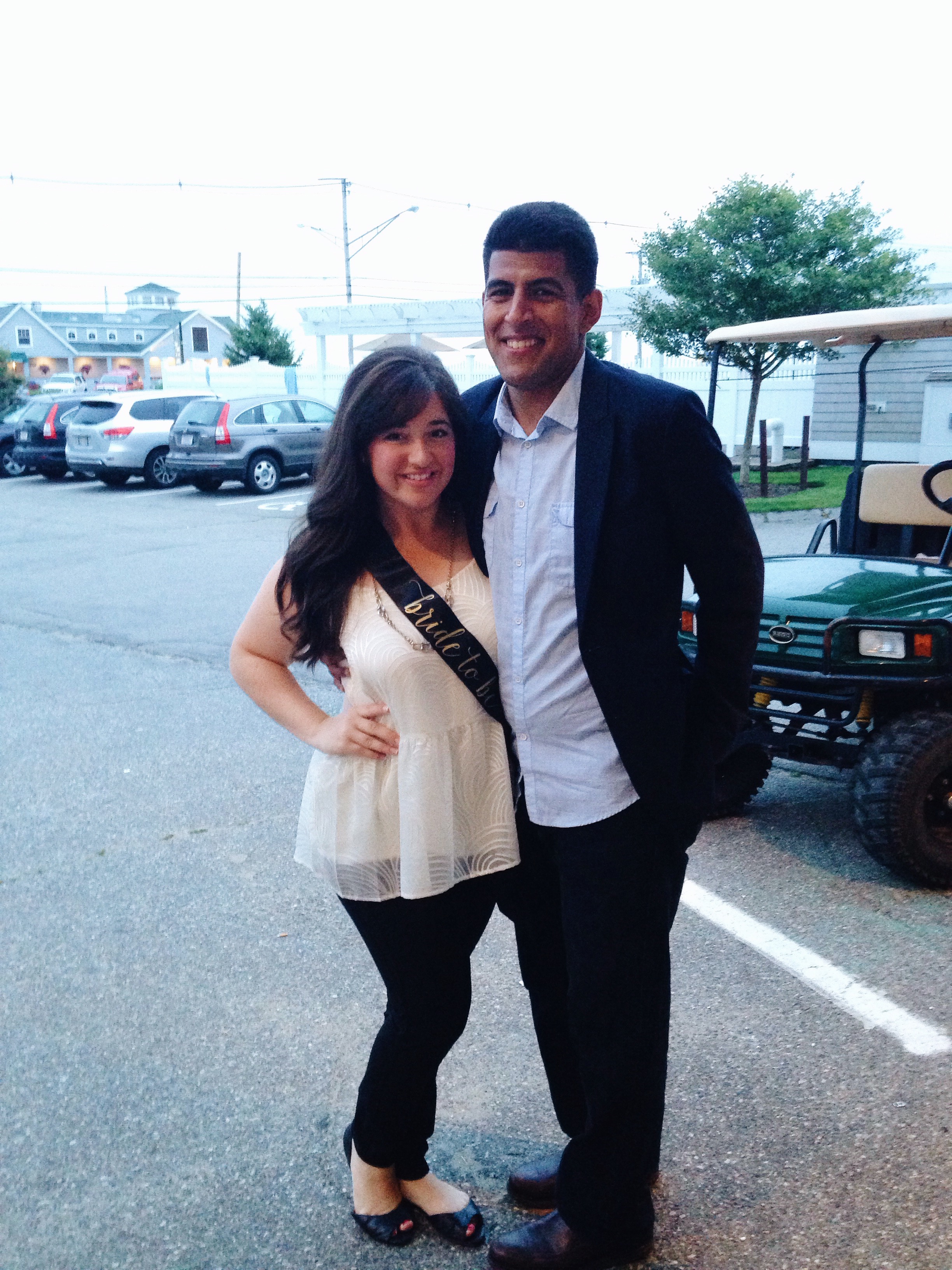 The bachelorette and her bachelor ready for a night out on the town.