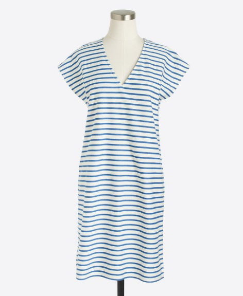 Striped V-Neck Dress