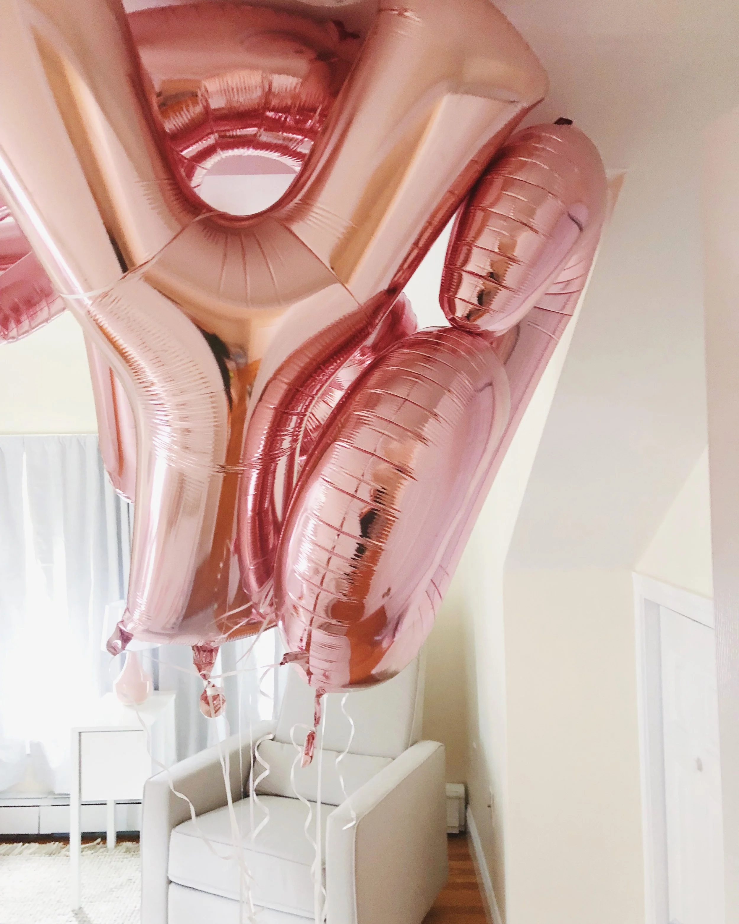 I loved our balloons so much I brought them home!