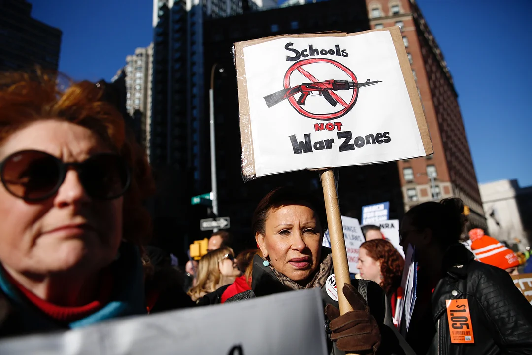  Congresswoman Nydia Velazquez representing the 7th district of New York marches with Moms Demand Action against gun violence in the borough of Manhattan, New York. 