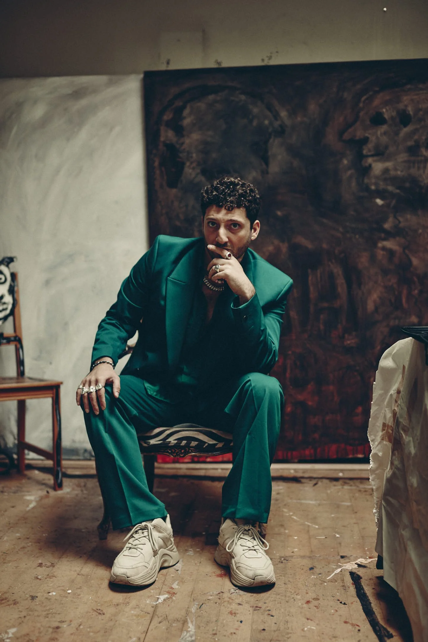 David King Reuben In his Studio 2022 - Photographed by Edwards Cooke