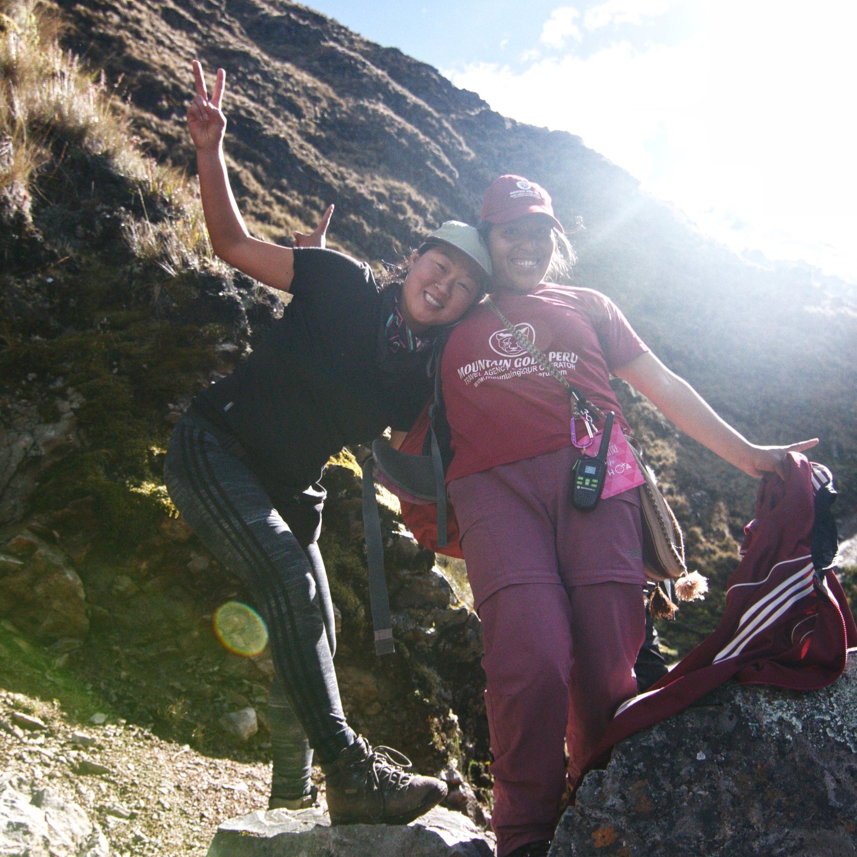 Amanda and Mama Sherpa on the Salkantay