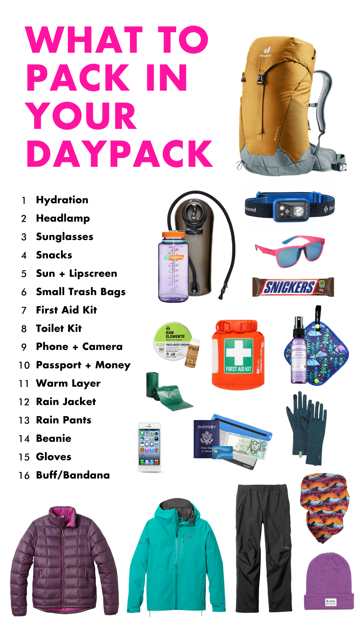 From Snacks to Safety: Daypack Must-Haves for Every Hike