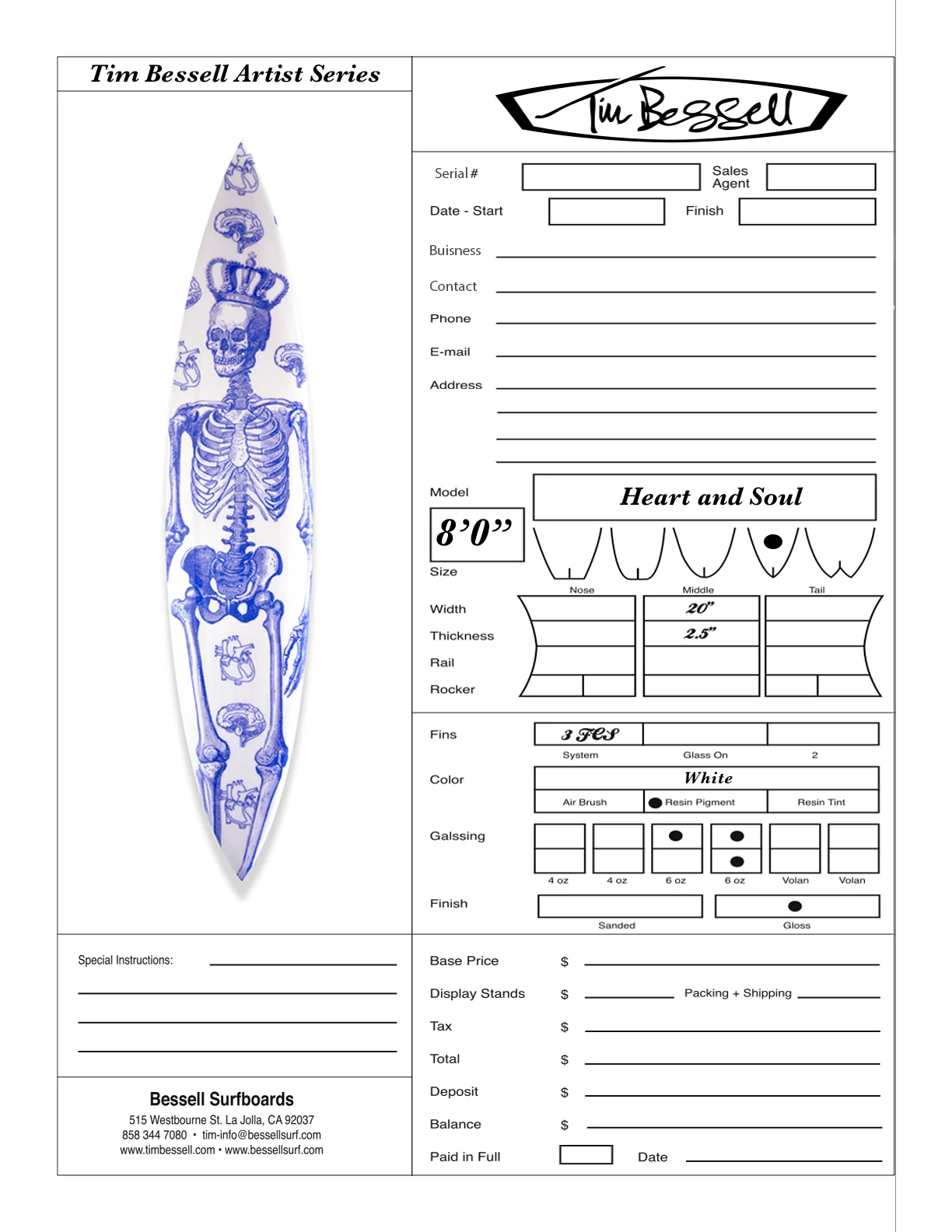 Click Here For "Heart and Soul" Order Form