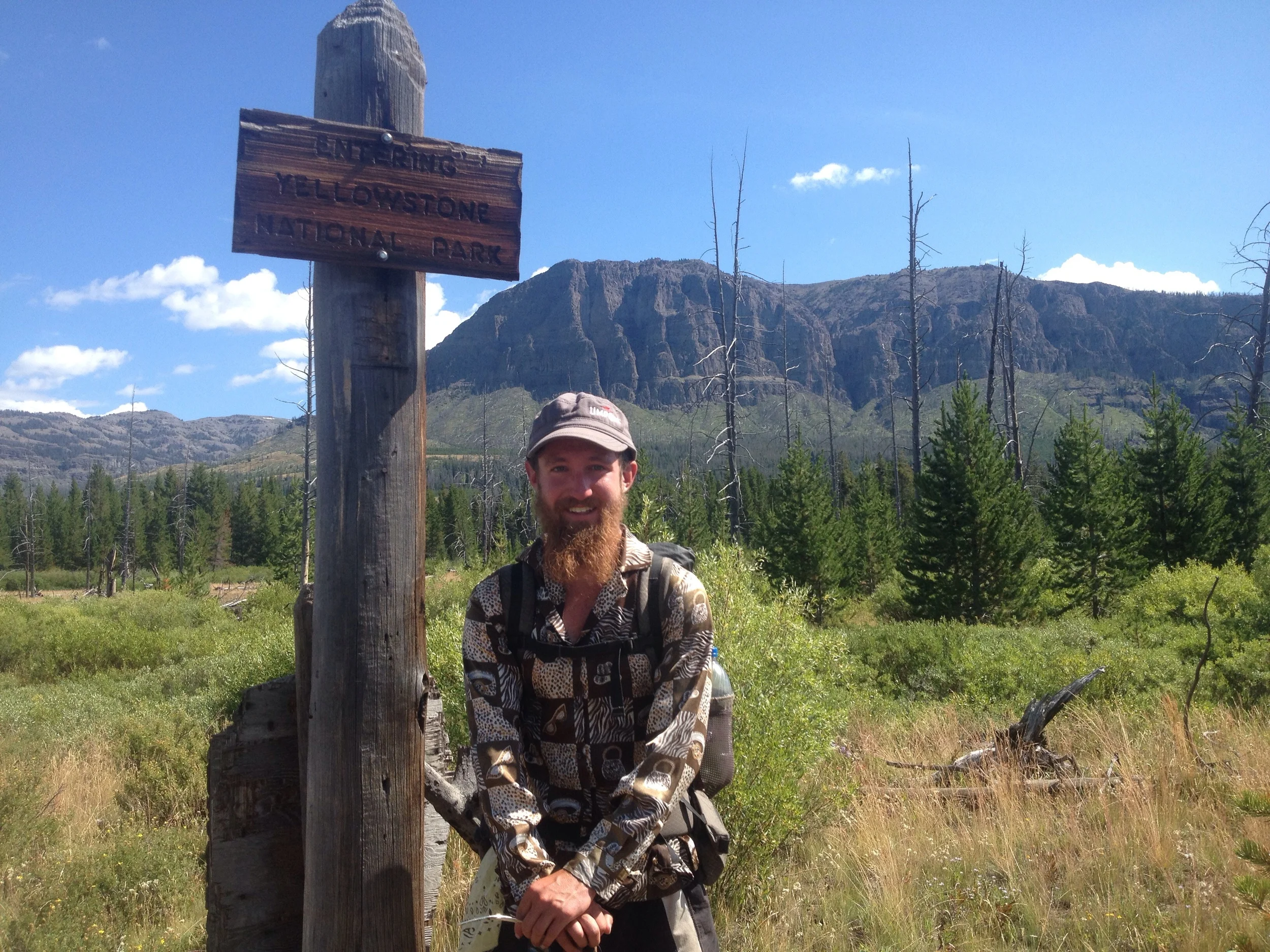 Entering Yellowstone National Park