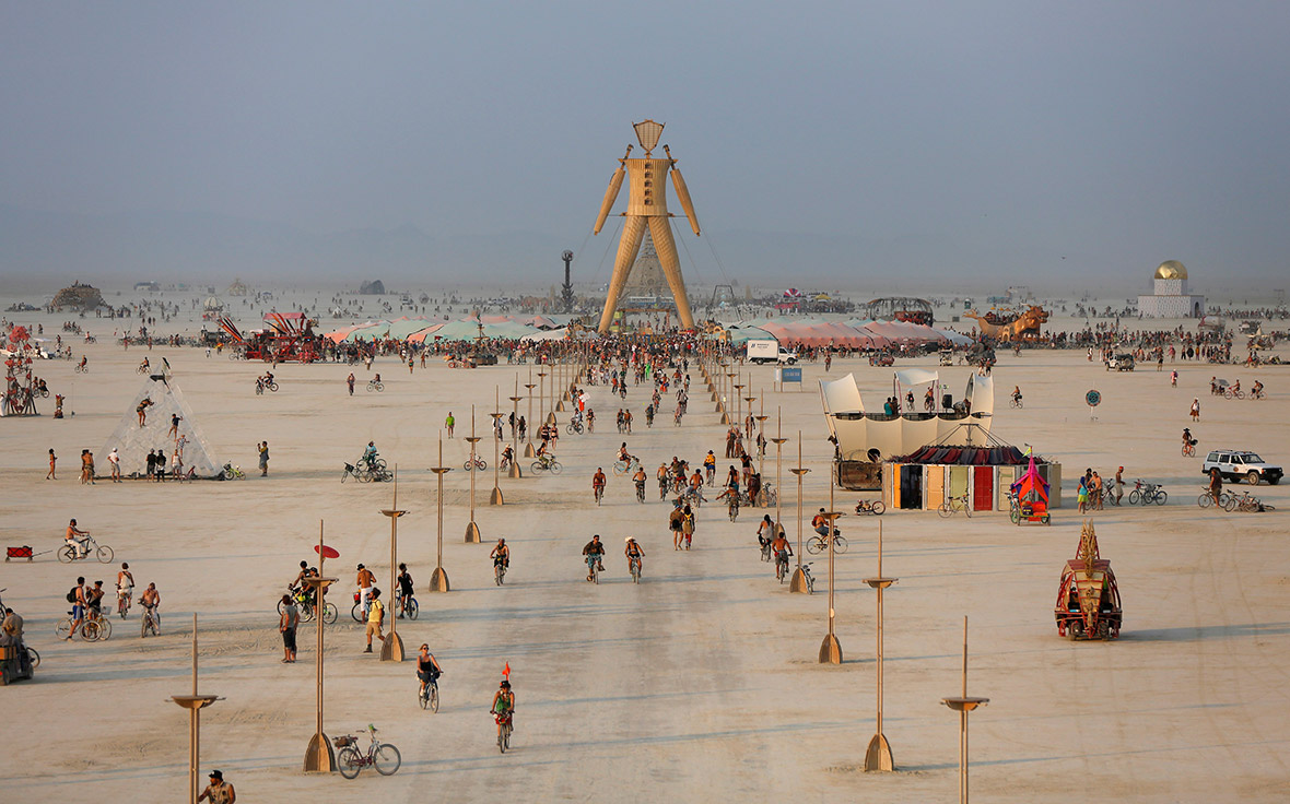 View down the Playa.