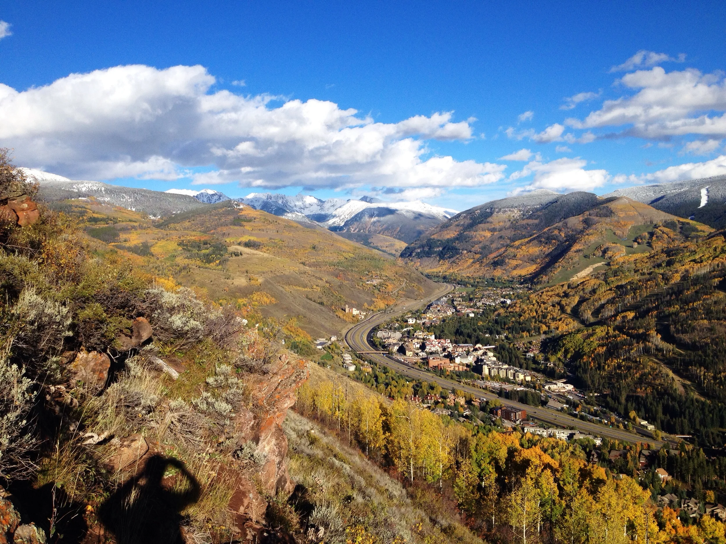 Vail, Colorado. where most of my walking goes down.