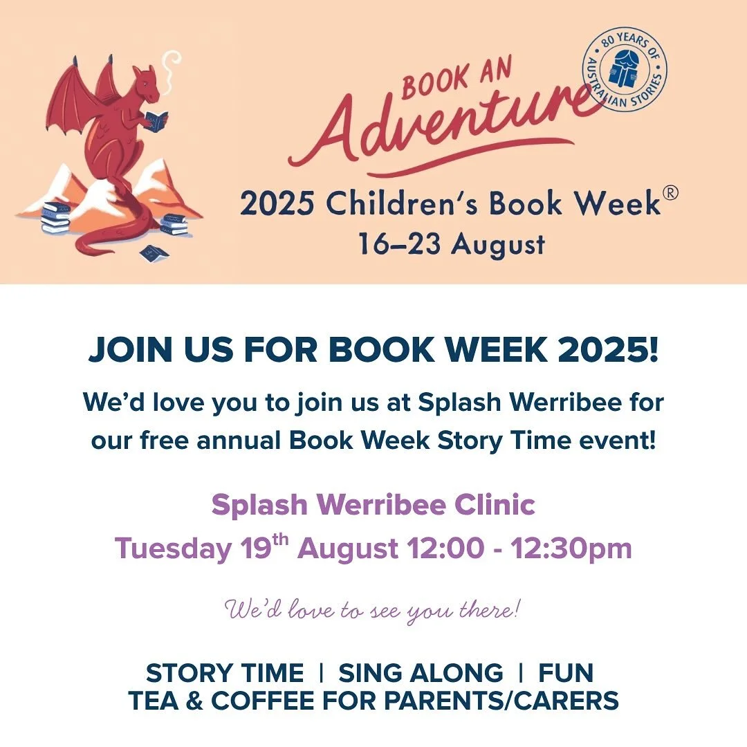 We&rsquo;d love you to join us as we celebrate Book Week 2025! Come along to our free story time event at the Werribee Clinic, 12:00 - 12:30pm on Tuesday 19th August. There will be stories, singing and a cup of tea for our wonderful parents and carer