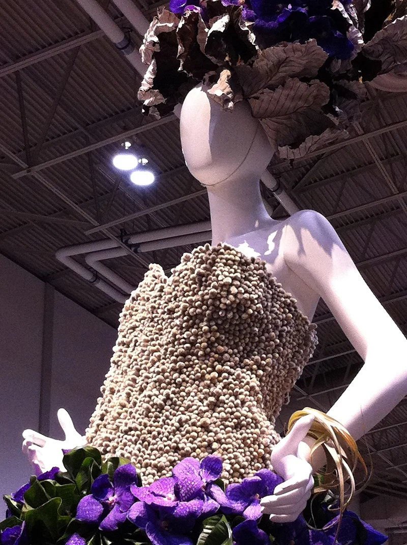 Our favourite of the show...a pussy willow bodice! Purrrfect! 